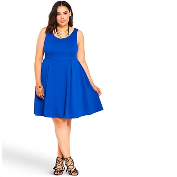 torrid blue dress